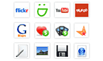 Flickr, Smugmug, Youtube, Wufoo, Google Maps, PayPal, Text, Images, Files, HTML